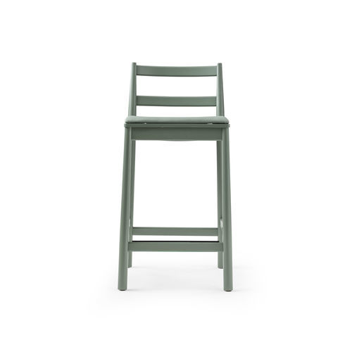 Sedia alta design scandinavo - STOOL JULIE 0027-IMB - Traba' - da interno / in tessuto / in pelle