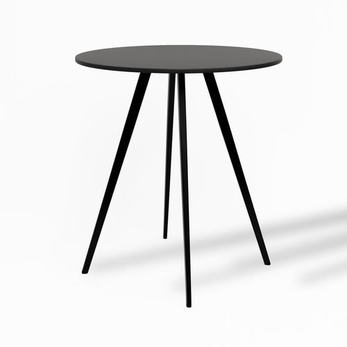 Tavolo d'appoggio nero - AKY LITTLE - Traba' - contemporaneo / in HPL / con supporto in metallo verniciato