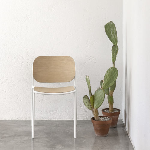 Sedia moderna - METIS - Traba' - da interno / in metallo / in rovere