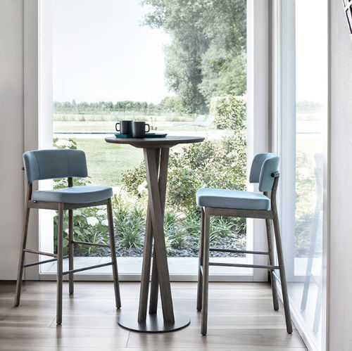 Sgabello da bar contemporaneo - MARLEN STOOL - Traba' - in tessuto / con supporto in frassino / con 4 gambe