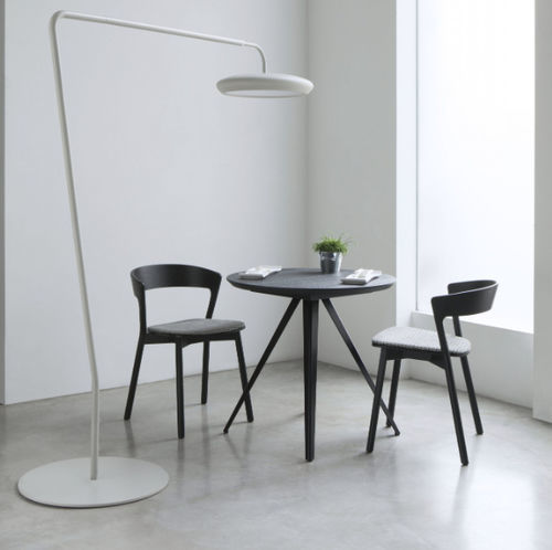 Tavolo da bistrot contemporaneo - AKY CONTRACT 3 - Traba' - in metallo / con supporto in legno / con supporto in metallo