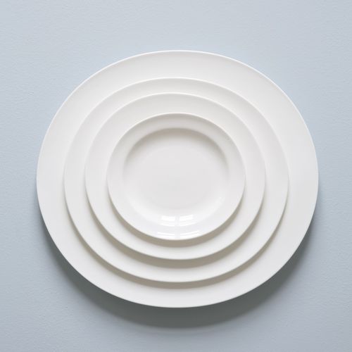 Piatto da cena - KAOLIN - Kahler Design - rotondo / in ceramica / contract