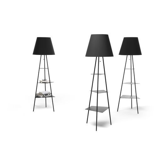 Lampada da terra - TRI.BE.CA - Mogg - in metallo / contemporanea / con cavo