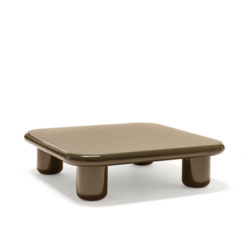 Tavolino basso contemporaneo - BILBAO - Mogg - in legno laccato brillante / con base in poliuretano / rettangolare