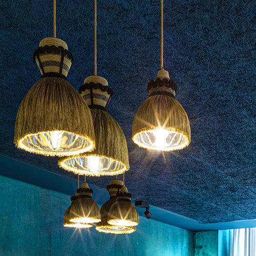 Lampada a sospensione - MADAMA - Mogg - in metallo / in tessuto / design originale