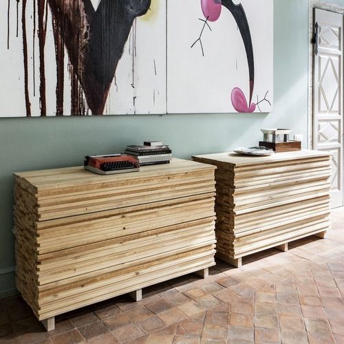 Cassettone design originale - ORDINARYDAY - Mogg - in legno massiccio / 4 cassetti