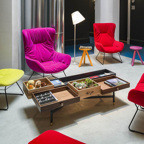 Tavolino basso contemporaneo - THE DREAMERS - Mogg - in rovere / in noce / in legno massiccio