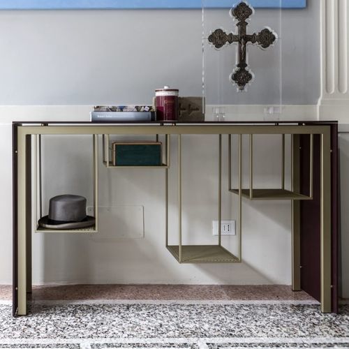 Consolle contemporanea - TOKYO - Mogg - in MDF / con supporto in metallo / rettangolare
