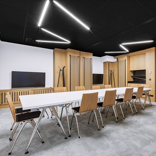 Sedia visitatore design - PLIO - vank - da interno / in legno / con supporto in alluminio