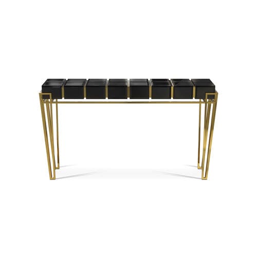 Consolle contemporanea - NUBIAN - LUXXU MODERN DESIGN & LIVING - in legno / in vetro / in ottone