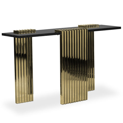 Consolle contemporanea - VERTIGO - LUXXU MODERN DESIGN & LIVING - in ottone / in marmo / con supporto in ottone