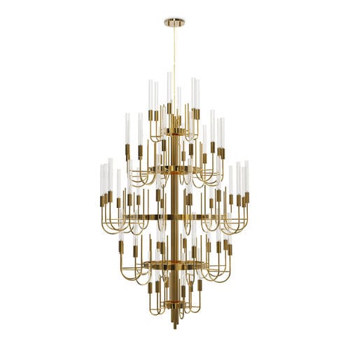 Lampadario contemporaneo - GALA - LUXXU MODERN DESIGN & LIVING - in cristallo / in ottone