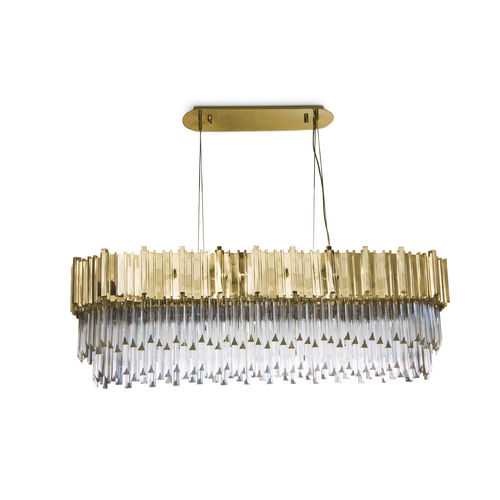 Lampadario contemporaneo - EMPIRE SNOOKER - LUXXU MODERN DESIGN & LIVING - in cristallo / in ottone