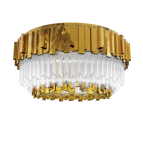Plafoniera contemporanea - EMPIRE - LUXXU MODERN DESIGN & LIVING - rotonda / in cristallo / in ottone