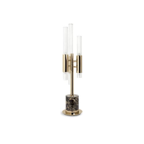 Lampada da tavolo - WATERFALL - LUXXU MODERN DESIGN & LIVING - in ottone placcato oro / in cristallo / in marmo