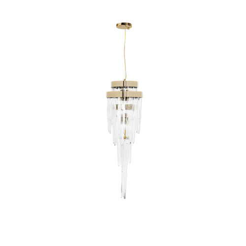 Lampada a sospensione - BABEL - LUXXU MODERN DESIGN & LIVING - in ottone / in ottone placcato oro / in cristallo