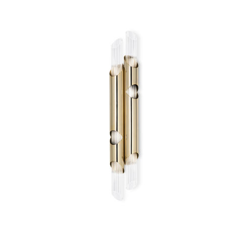 Applique contemporanea - DRAYCOTT II - LUXXU MODERN DESIGN & LIVING - da interno / in ottone / in ottone placcato oro