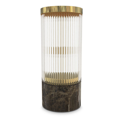 Lampada da tavolo - PHARO II - LUXXU MODERN DESIGN & LIVING - in ottone placcato oro / in cristallo / in marmo