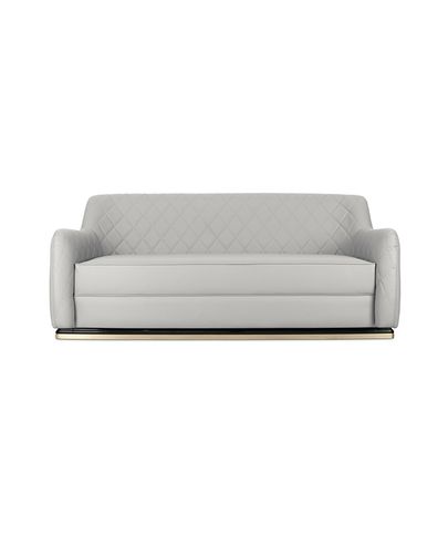 Divano contemporaneo - CHARLA - LUXXU MODERN DESIGN & LIVING - in ecopelle / in pelle / grigio
