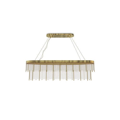 Lampada a sospensione - Pharo Snooker - LUXXU MODERN DESIGN & LIVING - in ottone placcato oro / in cristallo / contemporanea