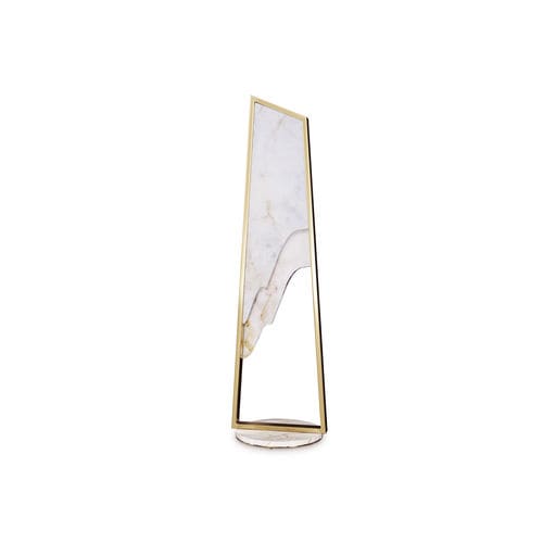 Lampada da pavimento - MAGNA II - LUXXU MODERN DESIGN & LIVING - in ottone placcato oro / in marmo / contemporanea
