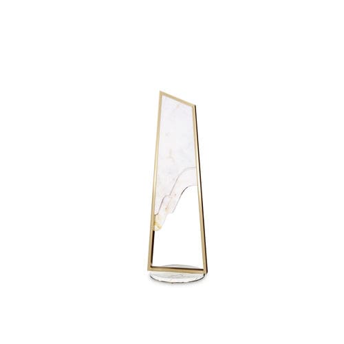 Lampada da pavimento - MAGNA I - LUXXU MODERN DESIGN & LIVING - in ottone placcato oro / in marmo / contemporanea