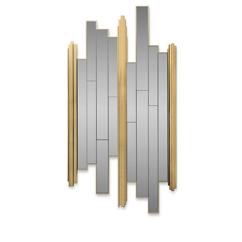 Specchio a muro - EMPIRE - LUXXU MODERN DESIGN & LIVING - contemporaneo / in ottone / dorato