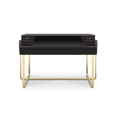 Scrivania da terra - WALTZ - LUXXU MODERN DESIGN & LIVING - contemporanea / in legno laccato / in ottone lucidato