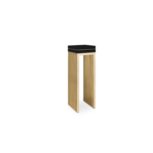 Piedistallo contemporaneo - VERTIGO - LUXXU MODERN DESIGN & LIVING - in ottone / in marmo / con supporto in ottone
