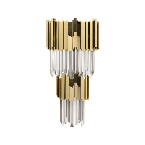 Applique contemporanea - EMPIRE - LUXXU MODERN DESIGN & LIVING - da interno / in ottone placcato oro / in cristallo