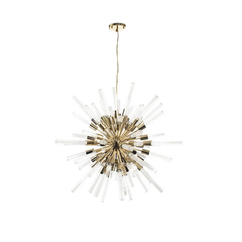 Lampada a sospensione - WATERFALL SPUTNIK - LUXXU MODERN DESIGN & LIVING - in ottone / in cristallo / contemporanea