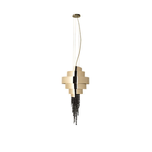 Lampada a sospensione - Guggenheim - LUXXU MODERN DESIGN & LIVING - in ottone / in ottone placcato oro / in cristallo