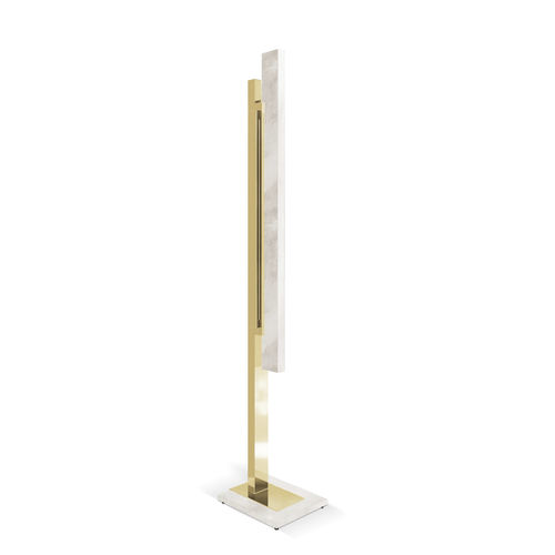 Lampada da terra - Skyline  - LUXXU MODERN DESIGN & LIVING - in ottone placcato oro / in alabastro / contemporanea