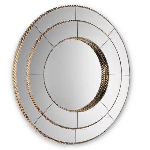Specchio a muro - Crown XL - LUXXU MODERN DESIGN & LIVING - contemporaneo / rotondo / in ottone placcato oro