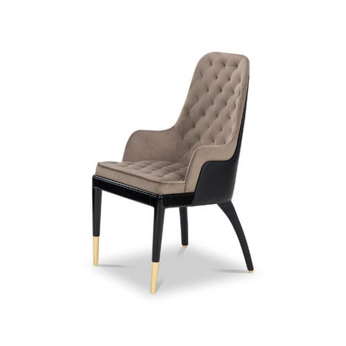 Sedia da pranzo contemporanea - CHARLA KING - LUXXU MODERN DESIGN & LIVING - da interno / in velluto / in pelle