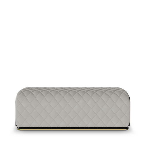 Panca fondoletto contemporanea - CHARLA - LUXXU MODERN DESIGN & LIVING - in legno / in ottone / in ecopelle