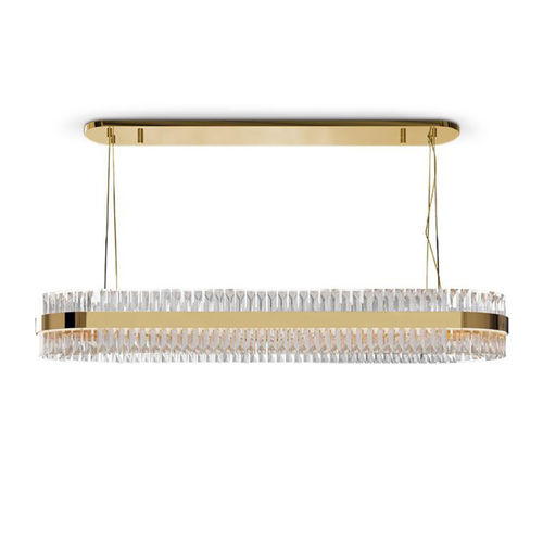 Lampada a sospensione - LIBERTY SLIM SNOOKER - LUXXU MODERN DESIGN & LIVING - in ottone / in cristallo / contemporanea