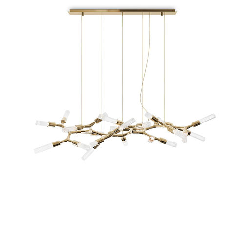 Lampada a sospensione - SHARD II - LUXXU MODERN DESIGN & LIVING - in ottone / in cristallo / contemporanea