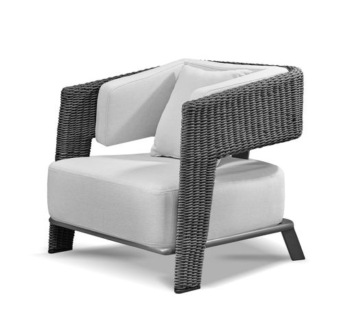 Poltrona contemporanea - GALEA - LUXXU MODERN DESIGN & LIVING - in tessuto / in acciaio inossidabile / ergonomica