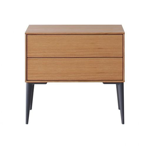 Comodino contemporaneo - SOFIJA - HEAVENS - in legno / con supporto in metallo / rettangolare