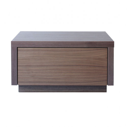 Comodino contemporaneo - BELINDA - HEAVENS - in rovere / in noce / con supporto in legno