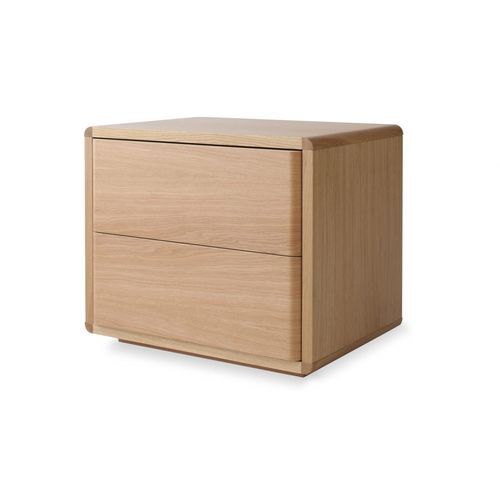 Comodino contemporaneo - ANDREA - HEAVENS - in legno laccato / in rovere / in noce