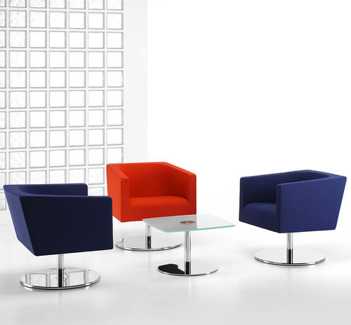 Poltrona visitatore contemporanea - CONCEPT - TALIN SRL - in pelle / in tessuto / in metallo