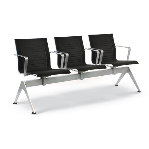 Seduta su barra in metallo - KEYPLUS - TALIN SRL - in rete / 2 posti / 3 posti