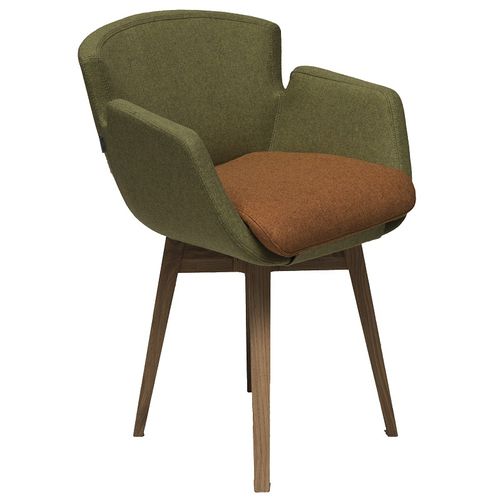 Sedia contemporanea - NUBIA 2900U - TALIN SRL - da interno / in pelle / in legno massiccio