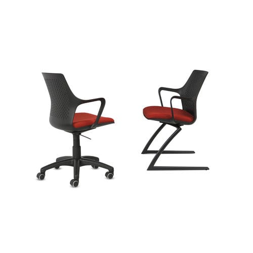 Sedia visitatore contemporanea - JOY - TALIN SRL - da interno / in metallo / in tessuto