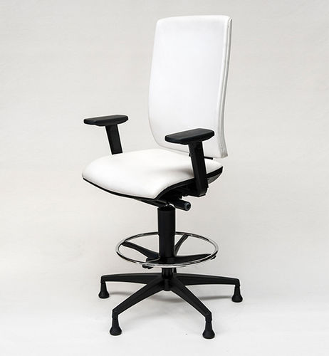 Sedia operativa in alluminio - WIND - TALIN SRL - in pelle / in tessuto / in nylon