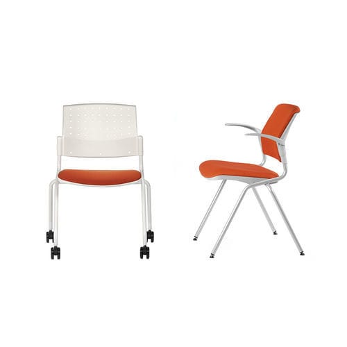 Sedia visitatore contemporanea - DELFI BRIO/NET - TALIN SRL - da interno / in metallo / in rete