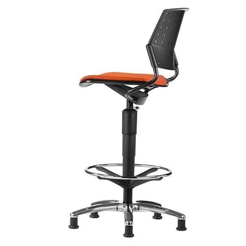 Sgabello da ufficio contemporaneo - DELFI BRIO/NET - TALIN SRL - in pelle / in rete / con supporto in metallo