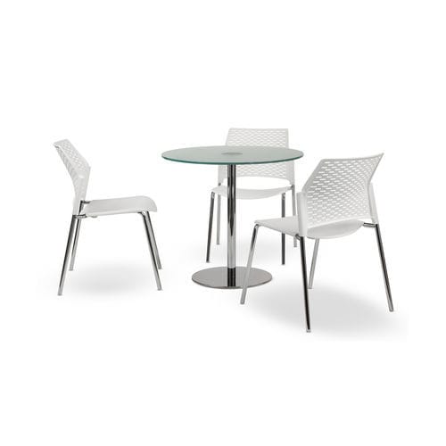 Sedia visitatore contemporanea - DELFI PLUS - TALIN SRL - da interno / polimerica / in metallo